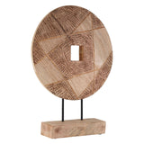Elementi Round Natural Wooden Sculpture - SE Home
