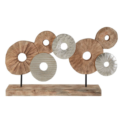 Sculptures & Ornaments Elementi 7 Disc Wooden Sculpture