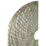 Elementi Round Silver Wooden Sculpture - SE Home