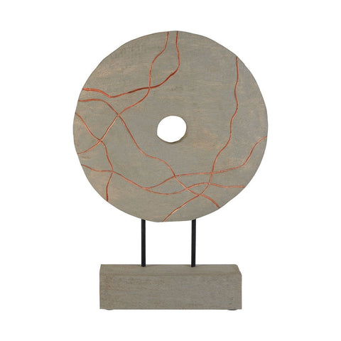 Vena Round Wooden Sculpture - SE Home