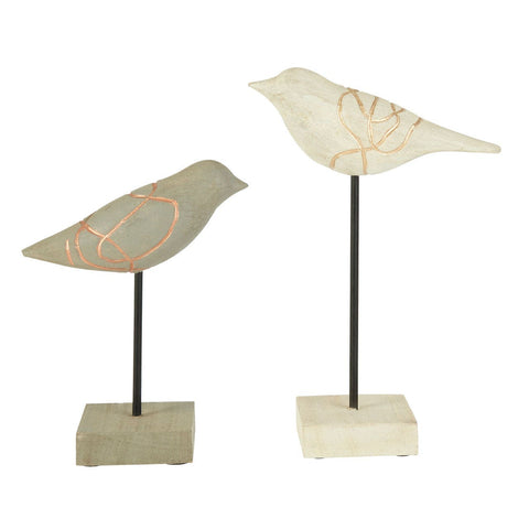 Vena Set Of Two Bird Sculptures - SE Home