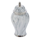 Marmo Marble Effect Large Ceramic Jar - SE Home