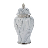 Marmo Marble Effect Large Ceramic Jar - SE Home