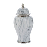 Sculptures & Ornaments Marmo Marble Effect Large Ceramic Jar