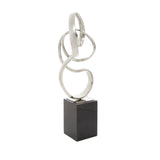 Mirano Nickel Finish Knot Sculpture - SE Home
