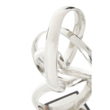 Mirano Nickel Finish Knot Sculpture - SE Home