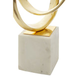 Mirano Gold Finish Knot Sculpture - SE Home