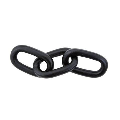 Prato Black Chain Sculpture - SE Home