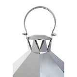 London Large Silver Steel Lantern - SE Home