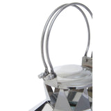 London Large Silver Steel Lantern - SE Home