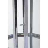 London Large Silver Steel Lantern - SE Home