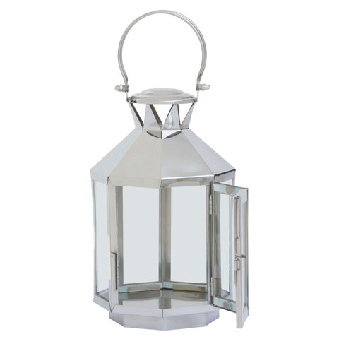 London Silver Steel Lantern - SE Home