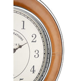 Churchill Tan Genuine Leather Wall Clock - SE Home