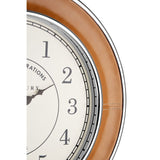 Clocks Churchill Tan Genuine Leather Wall Clock