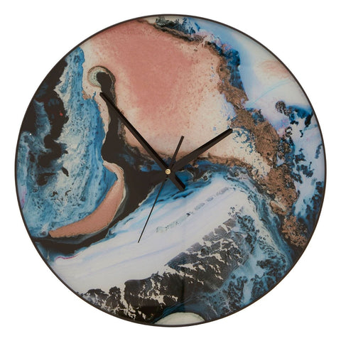 Clocks Celina Pink / Blue Wall Clock