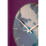 Celina Blue Abstract Wall Clock - SE Home