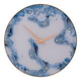 Celina Blue / Gold Abstract Wall Clock - SE Home