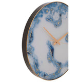 Clocks Celina Blue / Gold Abstract Wall Clock