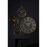 Clocks Mateo Large Black Wall Clock