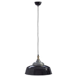 Oslo Large Black Bowl Shaped Pendant Light - SE Home