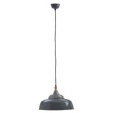 Oslo Large Grey Bowl Shaped Pendant Light - SE Home