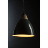 Oslo Large Grey Bell Shaped Pendant Light - SE Home