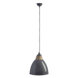 Oslo Large Grey Bell Shaped Pendant Light - SE Home