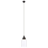 Oslo Grey Glass And Iron Pendant Light - SE Home