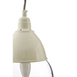 Oslo White Glass And Iron Pendant Light - SE Home