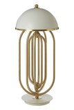 Metropolis White & Gold Effect Table Lamp