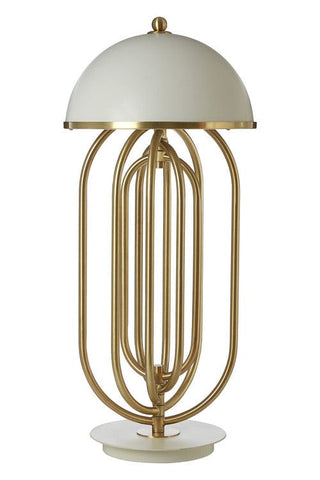 Metropolis White & Gold Effect Table Lamp