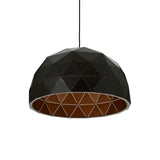 Mateo Medium Black Dome Pendant Light