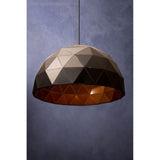 Mateo Medium Black Dome Pendant Light - SE Home