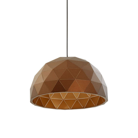 Mateo Medium Coffee Dome Pendant Light