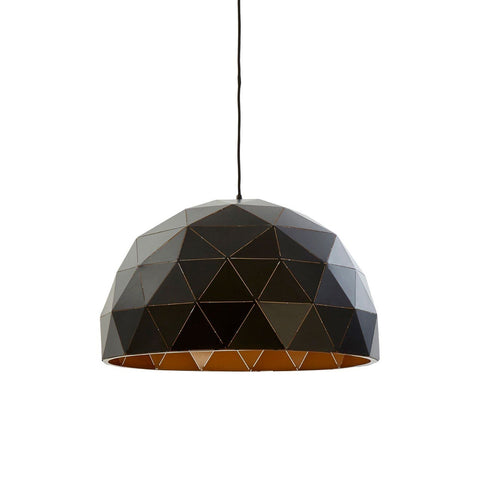 Mateo Large Black Dome Pendant Light