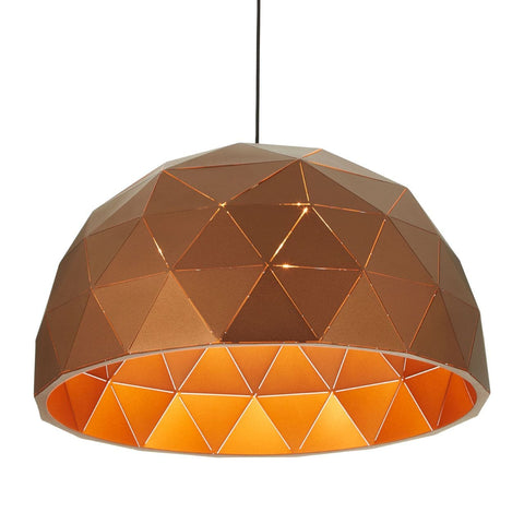 Mateo Large Coffee Dome Pendant Light