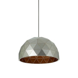 Mateo Large Silver Dome Pendant Light - SE Home