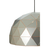 Mateo Large Silver Dome Pendant Light - SE Home