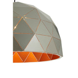 Mateo Large Silver Dome Pendant Light - SE Home