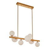 Abira 7 Bulb Bronze Finish Pendant Lamp