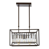 Akiko 4 Bulb Black Finish Pendant Lamp - SE Home