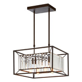 Akiko 4 Bulb Black Finish Pendant Lamp - SE Home