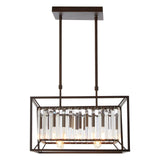 Akiko 4 Bulb Black Finish Pendant Lamp - SE Home