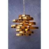 Alana 4 Bulb Gold Finish Pendant Lamp