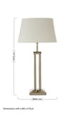 Skye Table Lamp With Dual Rod Base - SE Home
