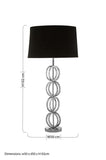 Skye Table Lamp With Multi Ring Base - SE Home