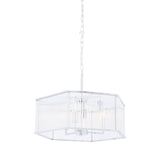 Lerci 6 Light Hexagonal Chrome Pendant Light - SE Home