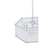 Lerci 6 Light Hexagonal Chrome Pendant Light - SE Home