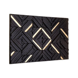 Modello Gold / Black Wood Panel Wall Art - SE Home