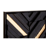 Modello Gold / Black Wood Panel Wall Art - SE Home